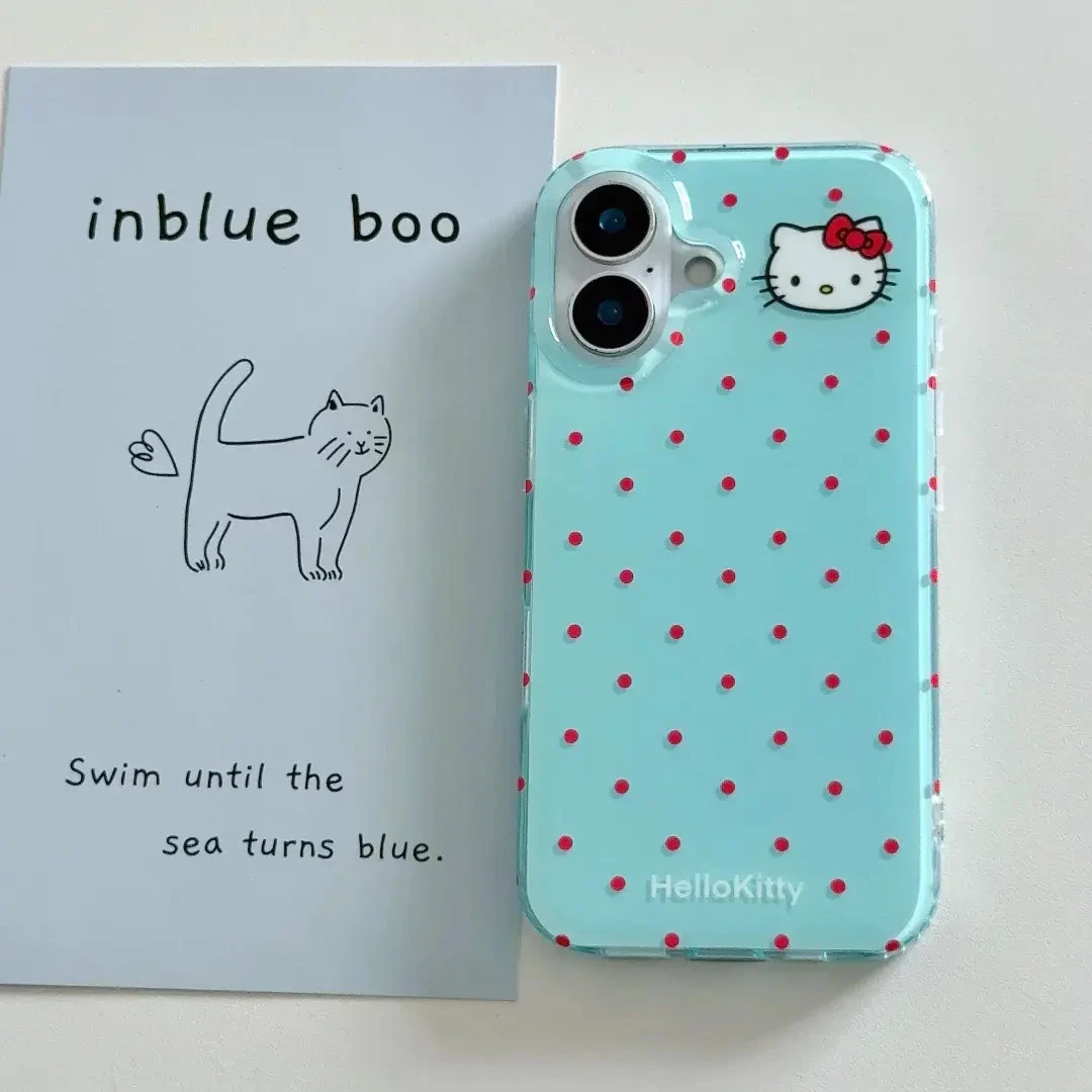 红波点kt适用于苹果17promax手机壳iPhone15华为OPPO小米VIVO少女