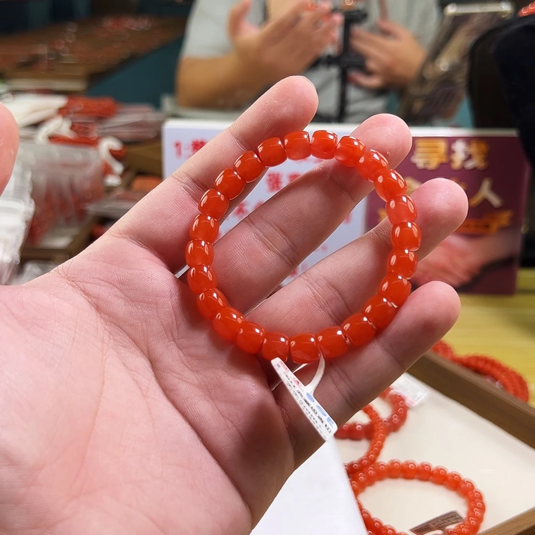 南红玛瑙未镶嵌手链