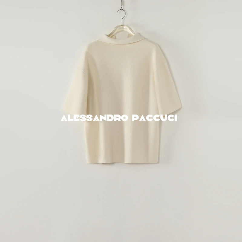 AP洛哥54142ST【篇章/短袖版】羊毛+羊绒宽松多色时尚百搭套头衫