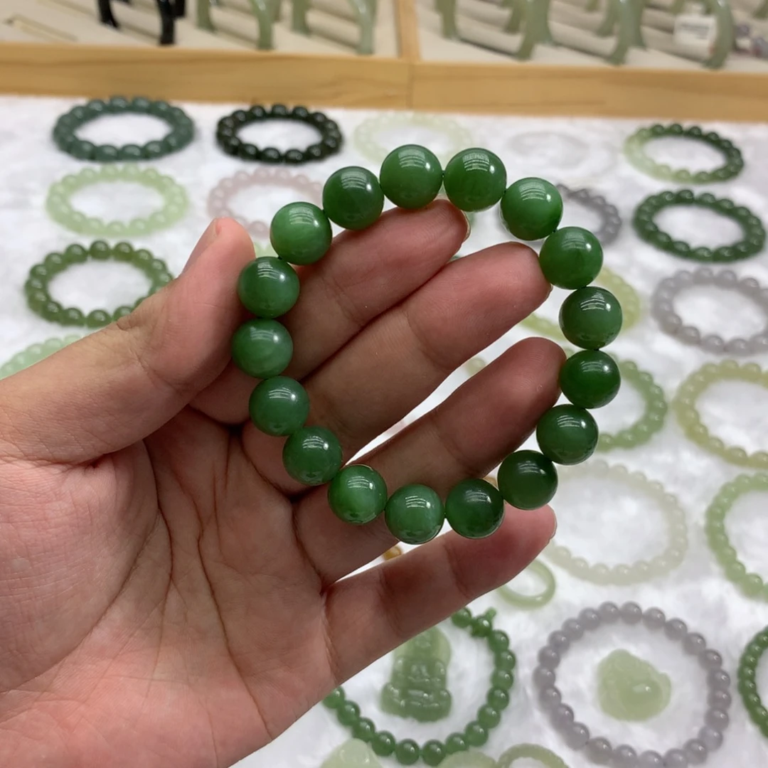 未镶嵌手串和田玉（碧玉12）