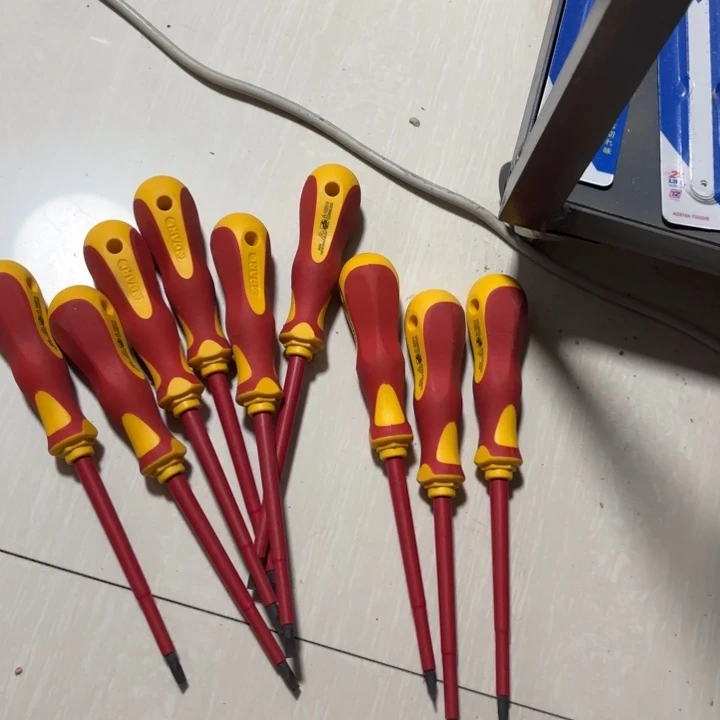 卡尔品牌一字螺丝刀十把