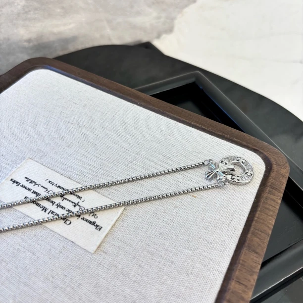 铜合金项链 圆形十字项链XL2669