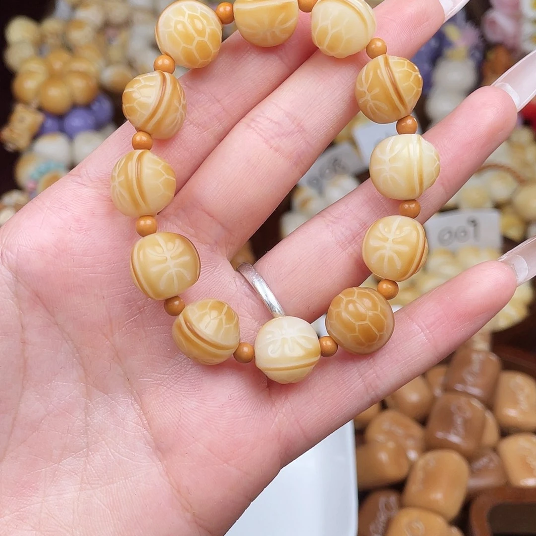 吊坠白玉菩提成品c