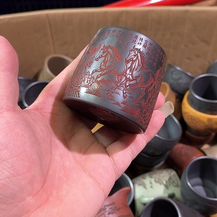 茶杯紫砂全手工 紫砂主人杯