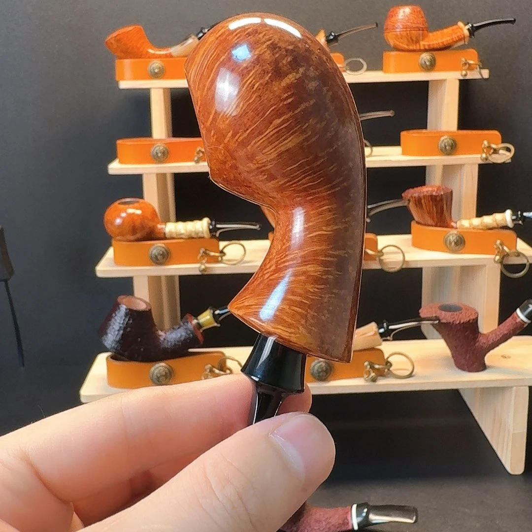泡***泡石楠木奶妈的手工石楠木烟斗