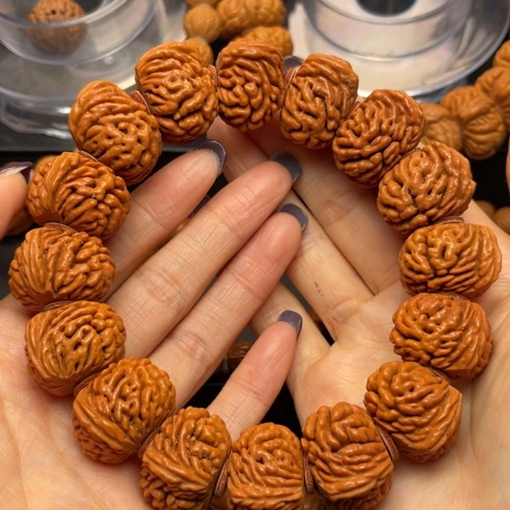 桃核手串龙纹桃核