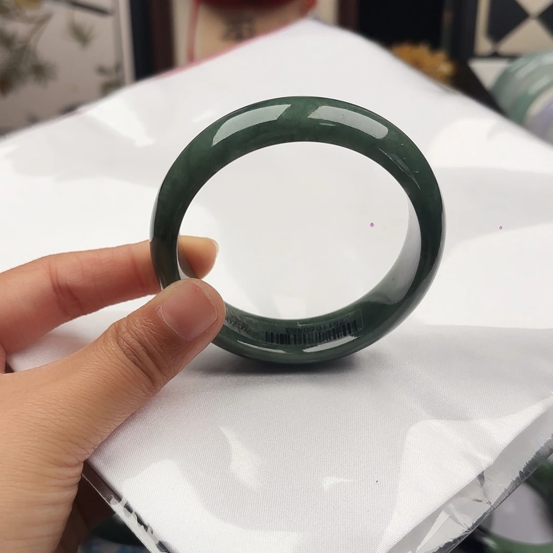 翡翠未镶嵌手镯56-58 6