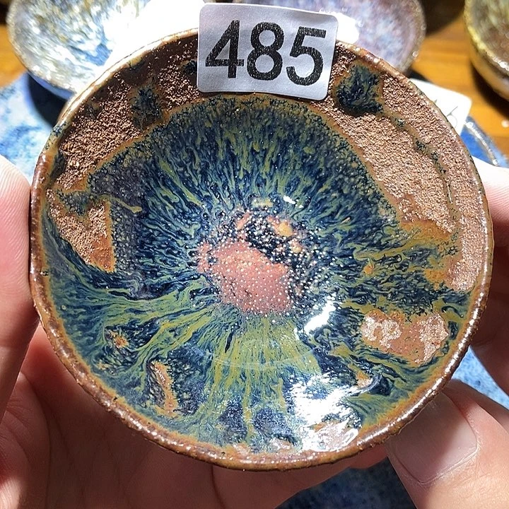 茶盏龙窑柴烧柴烧落灰