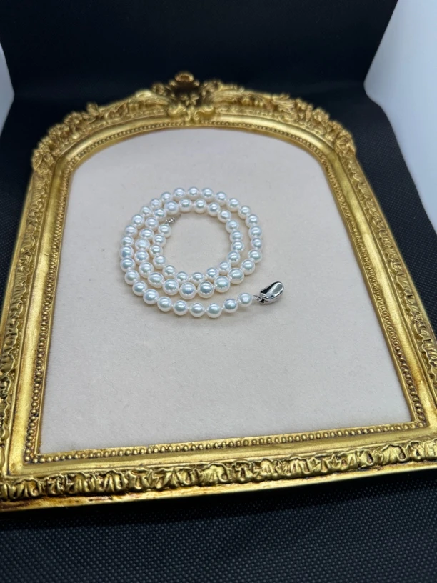 天然淡水珍珠妈妈链气质时尚百搭强光