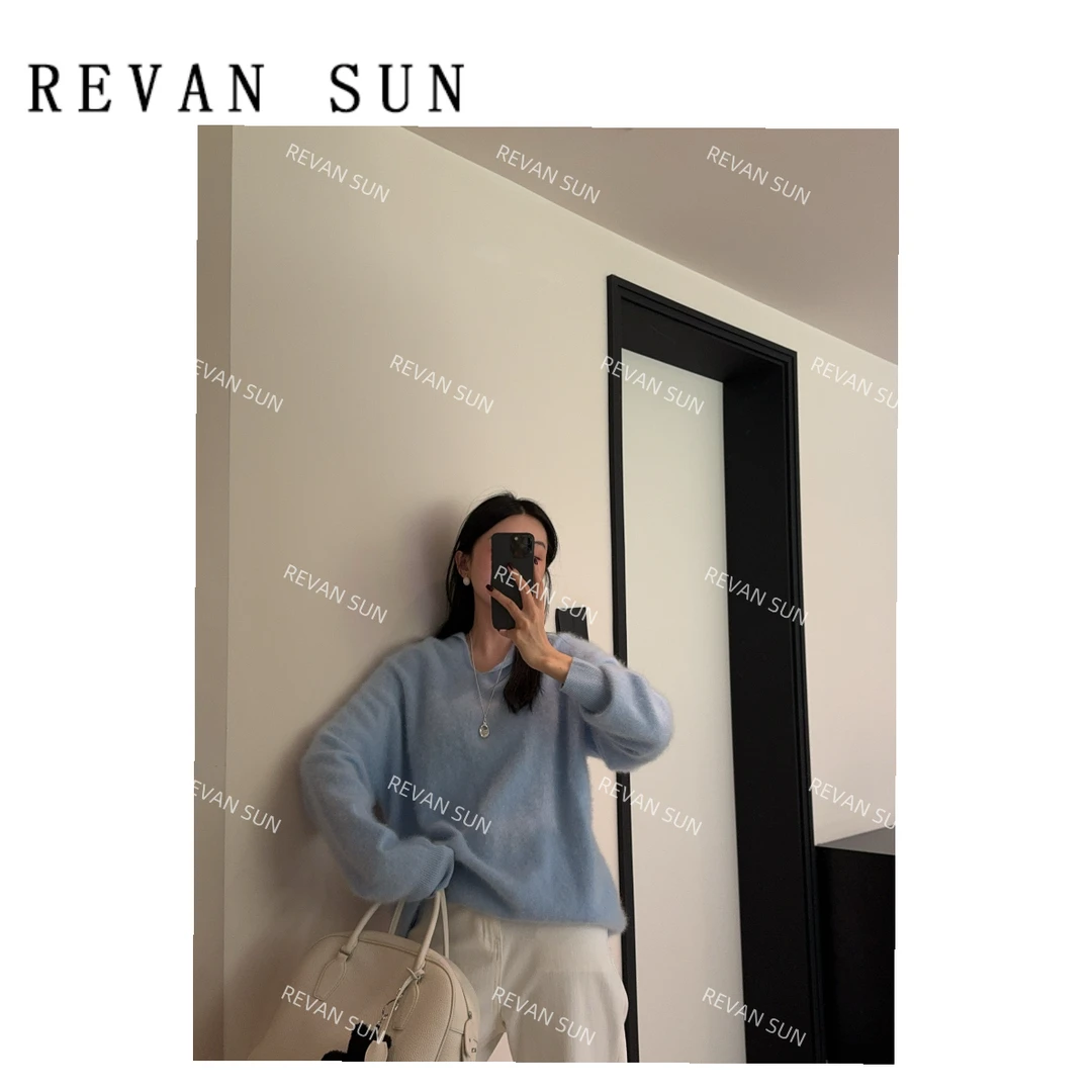 REVAN SUN -大骨架穿搭 山羊绒连帽毛衣1551
