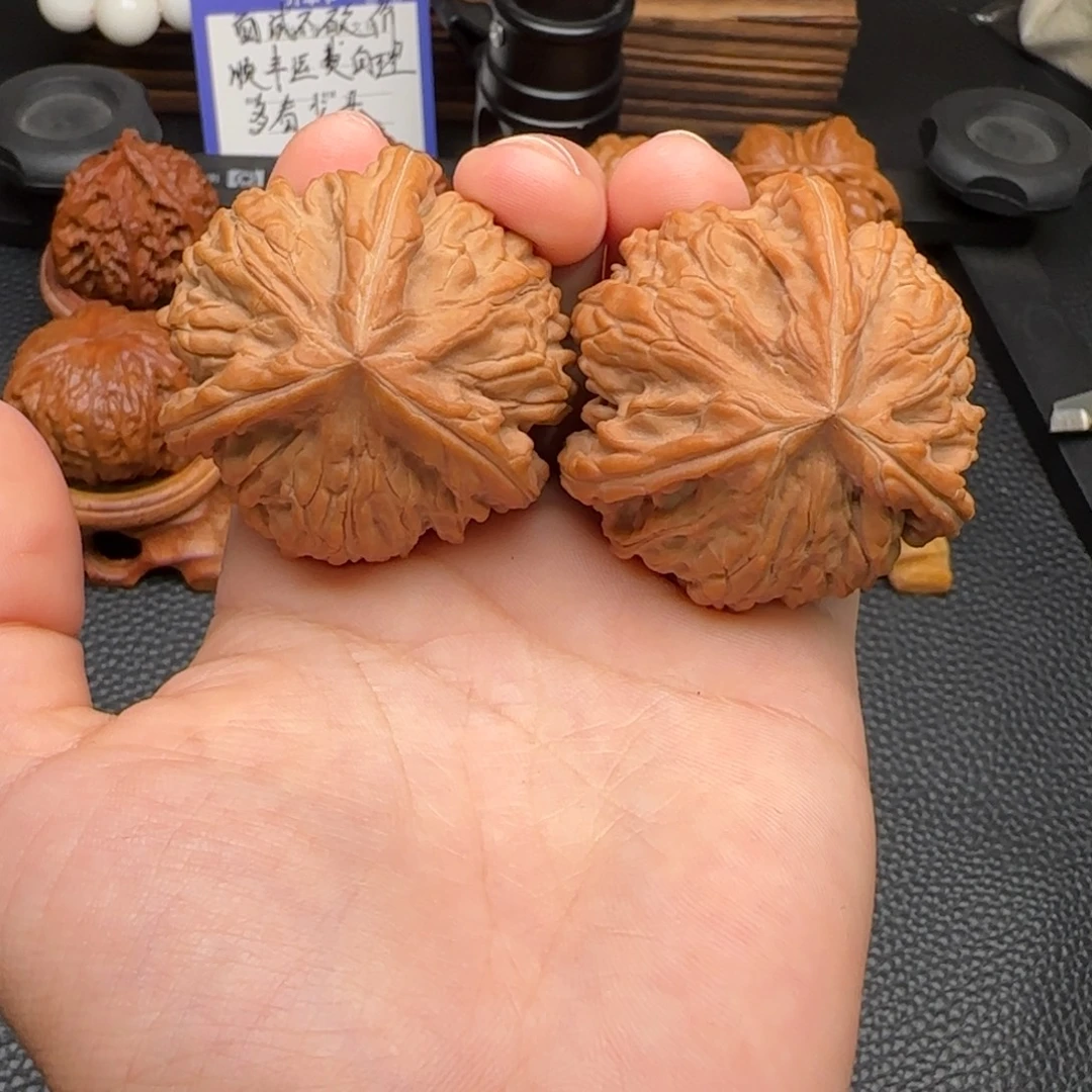 把件文玩核桃文山三棱 41尺寸