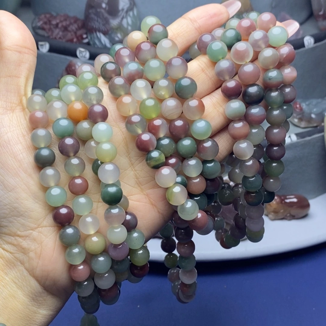 花***子玛瑙/玉髓未镶嵌吊坠(不含链)