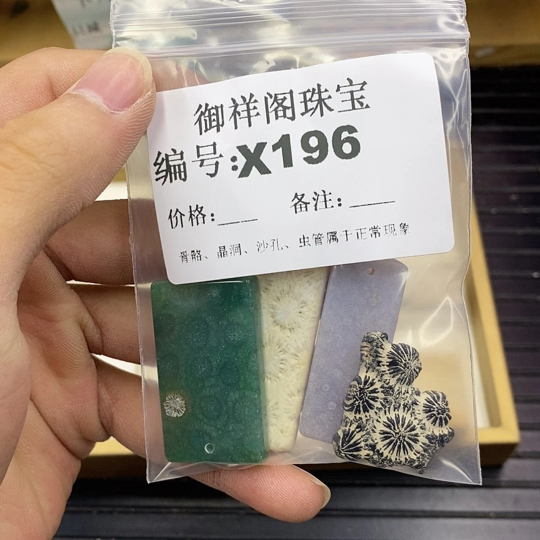 硅化珊瑚（珊瑚玉）未镶嵌颈饰浮*