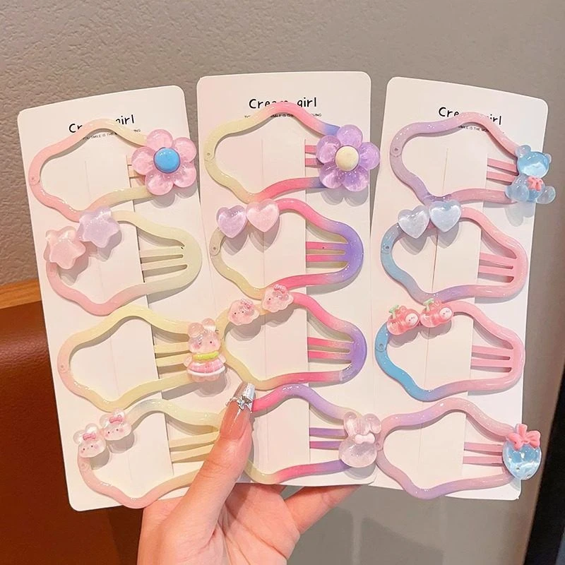 儿童网红女童宝宝公主发卡颜值bbins头饰发高发夹发饰饰品夹子