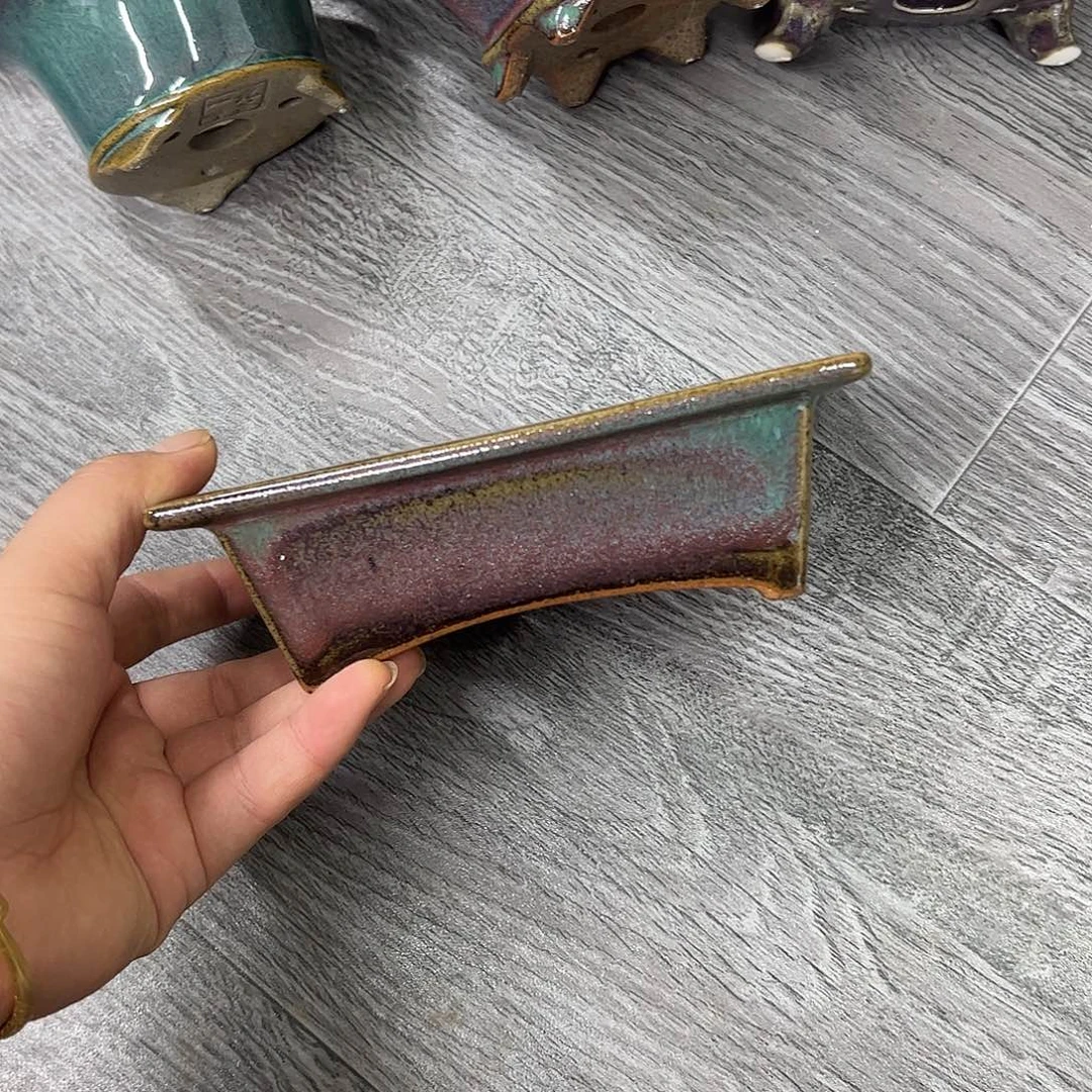 花盆紫砂267号瑕疵15/11/4.5cm窑变