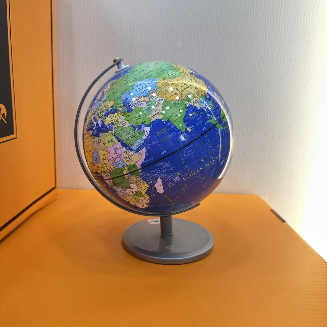 新款带灯智能AR地球仪20厘米直径360度旋转地图摆件 F12