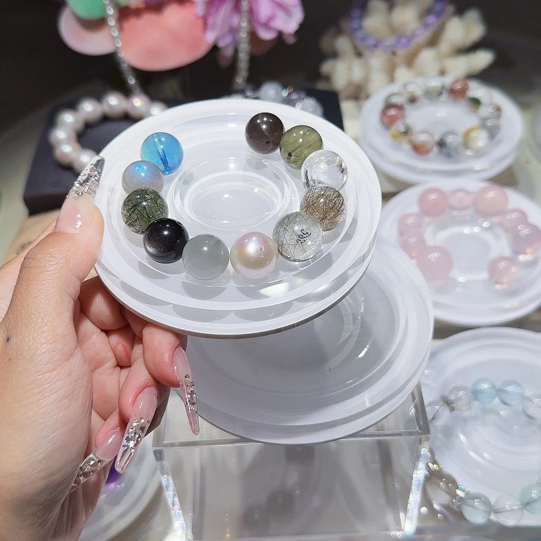 烟晶手链银S925镶嵌扮***鼠