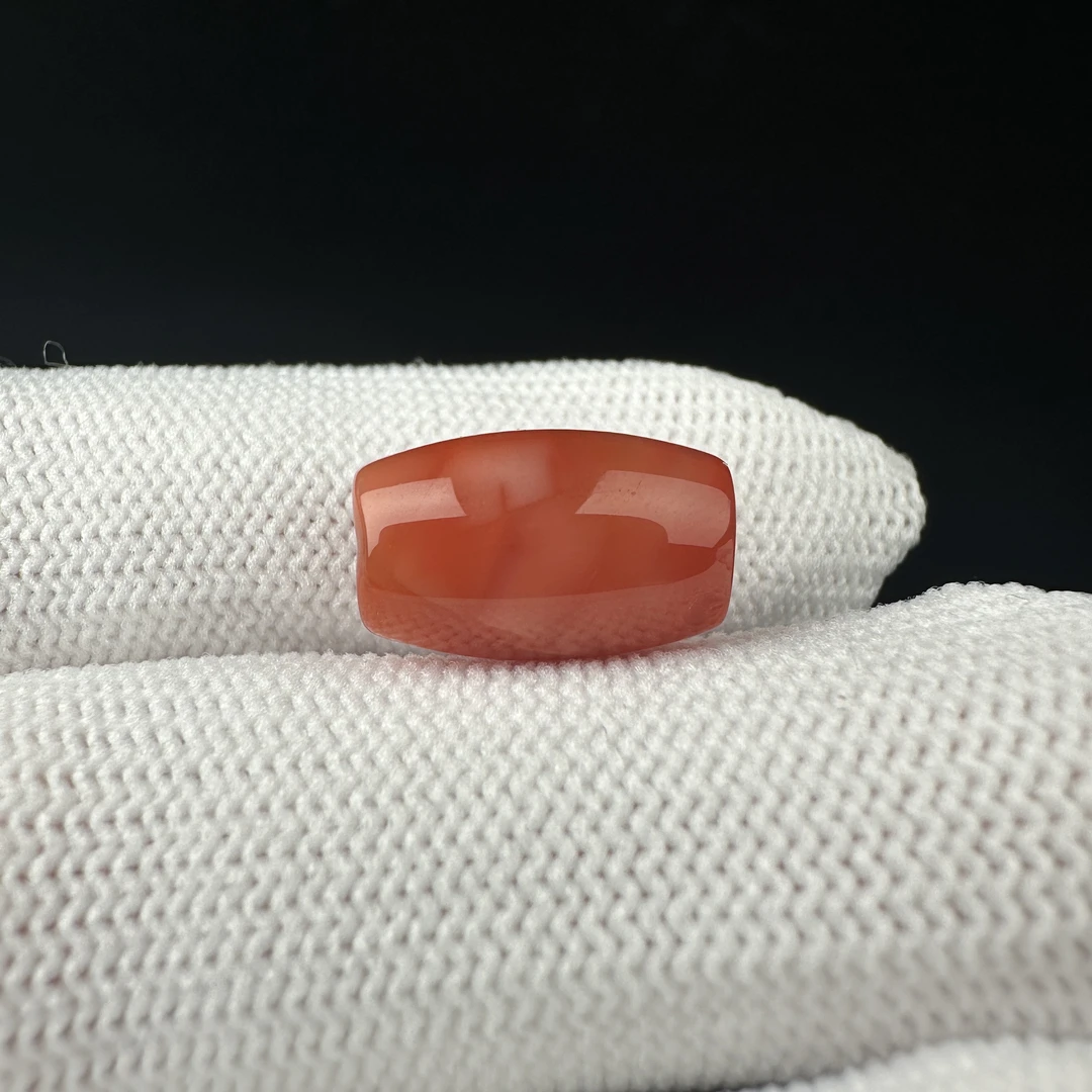 P1793天然南红 桶珠 8.7*14mm支持复检 假一罚四