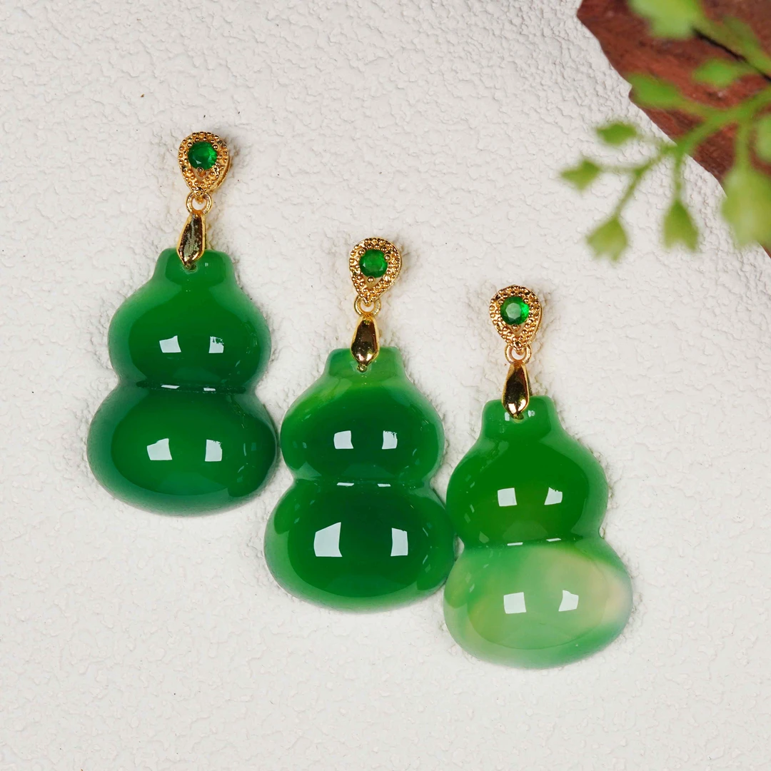 天然玉石保真 HLH28 热卖爆款 葫芦吊坠 多样性发其一