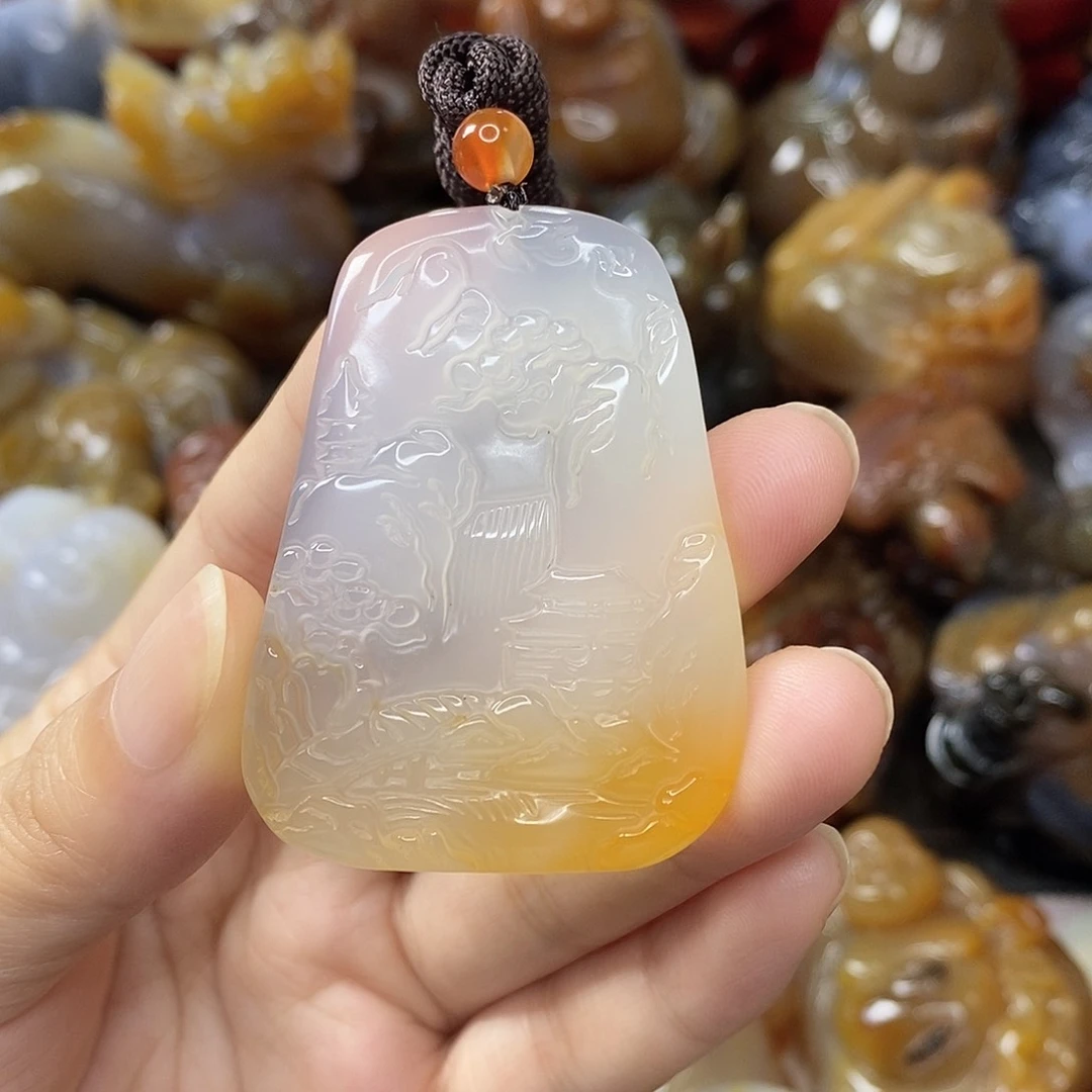 玛瑙/玉髓吊坠未镶嵌