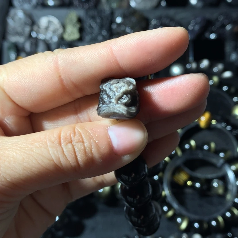 【闪购商品】黑曜岩珠宝奇石未镶嵌三**雨