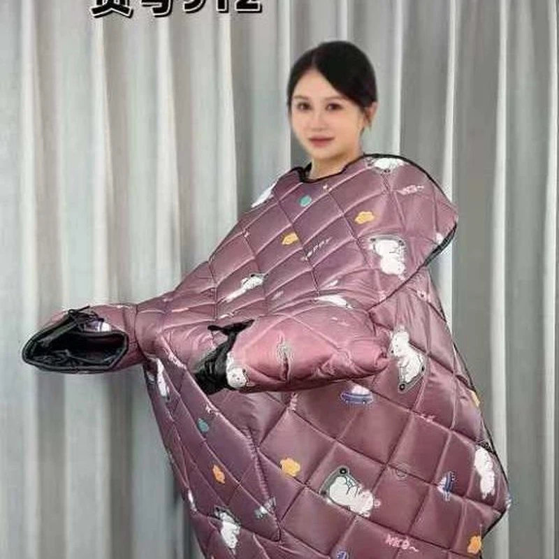 豪迅牌912毛绒一体双锁口防风防寒电动车踏板车冬季中厚挡风被