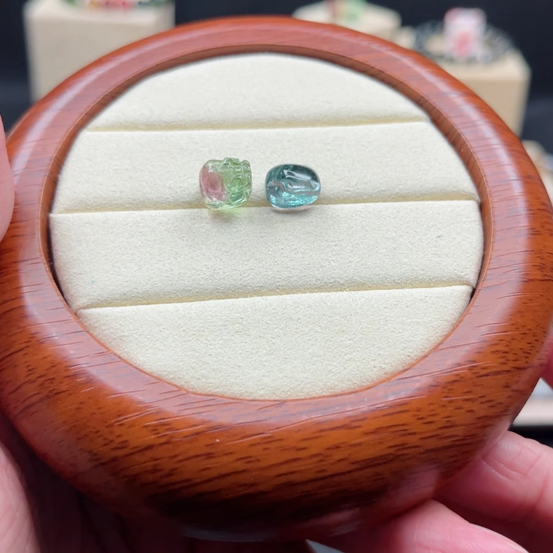 碧玺吊坠(不含链)未镶嵌粉***罐