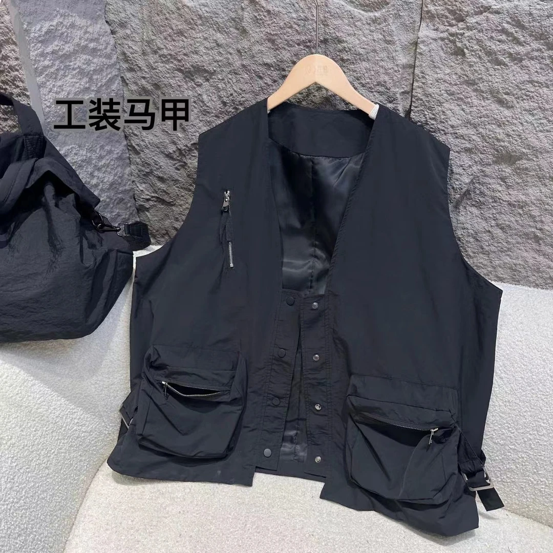 『JUNJIE』痞帅工装马甲 83033