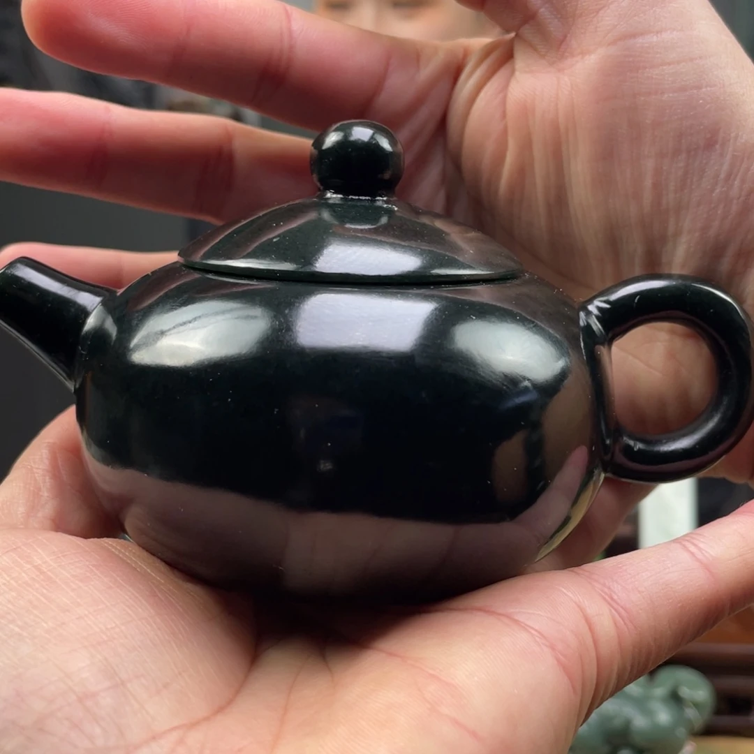 未镶嵌和田玉摆件和田玉茶壶未镶嵌