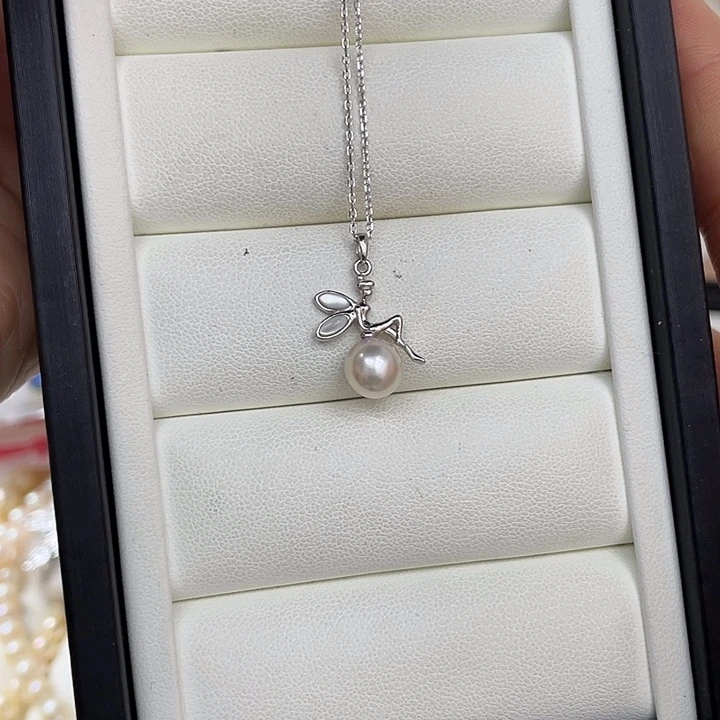 海水珍珠颈饰银S925镶嵌