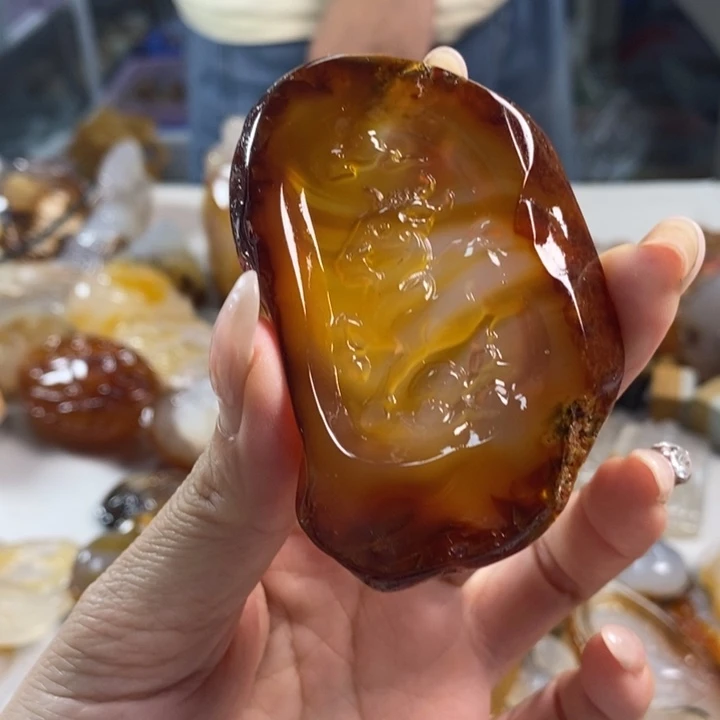 玛瑙/玉髓吊坠(不含链)未镶嵌