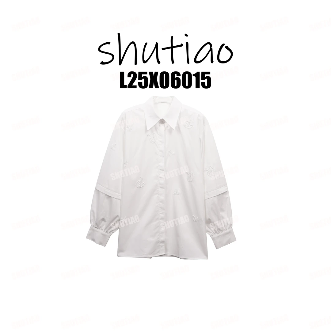 【SHUTIAO】2025秋冬：新款小众设计款衬衫L25X06015