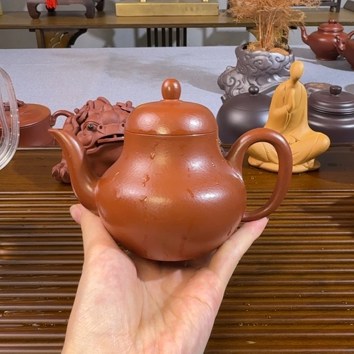 你***择茶壶紫砂朱泥全手思婷