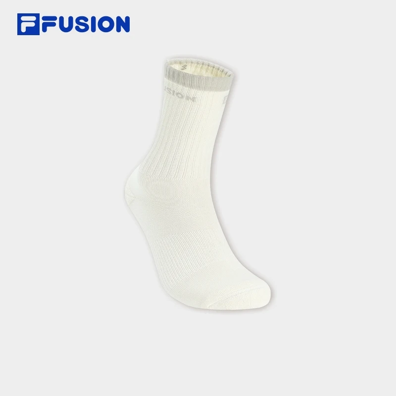 FILA斐乐春秋保暖高腰袜男女同款运动休闲透气中筒袜T13U443301F