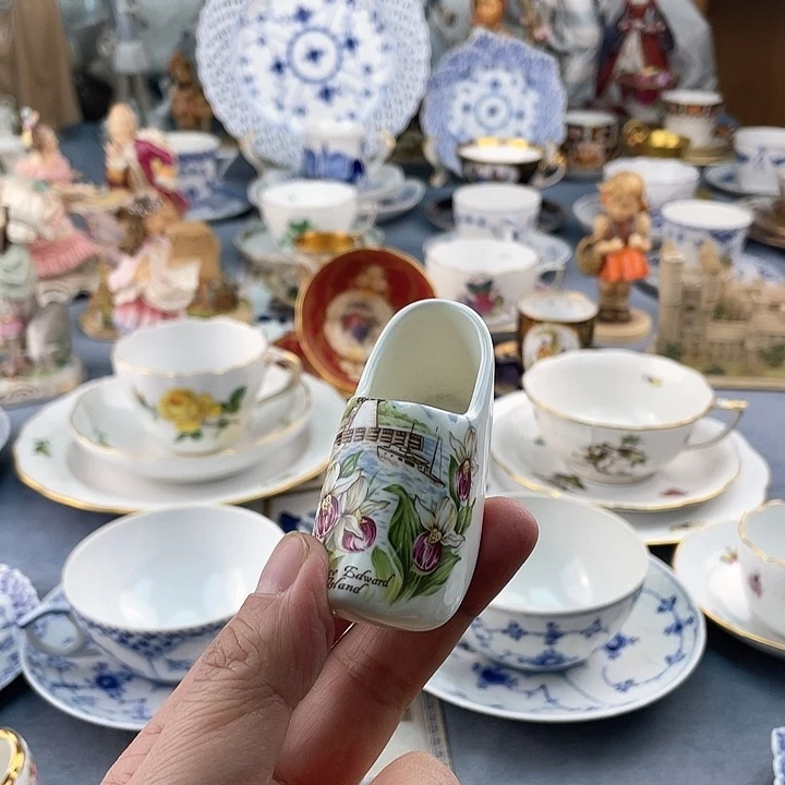 中古欧瓷瓷器小房子