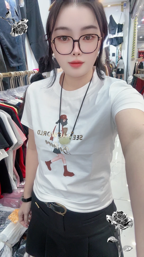 蔓莉家（001号一100号）组合链接，短袖弹性百搭女t