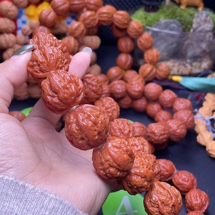 F***X文玩核桃手串鳄鱼纹京八棱26