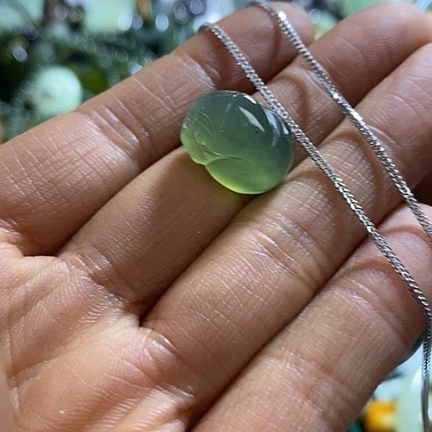 岫玉颈饰未镶嵌挂件