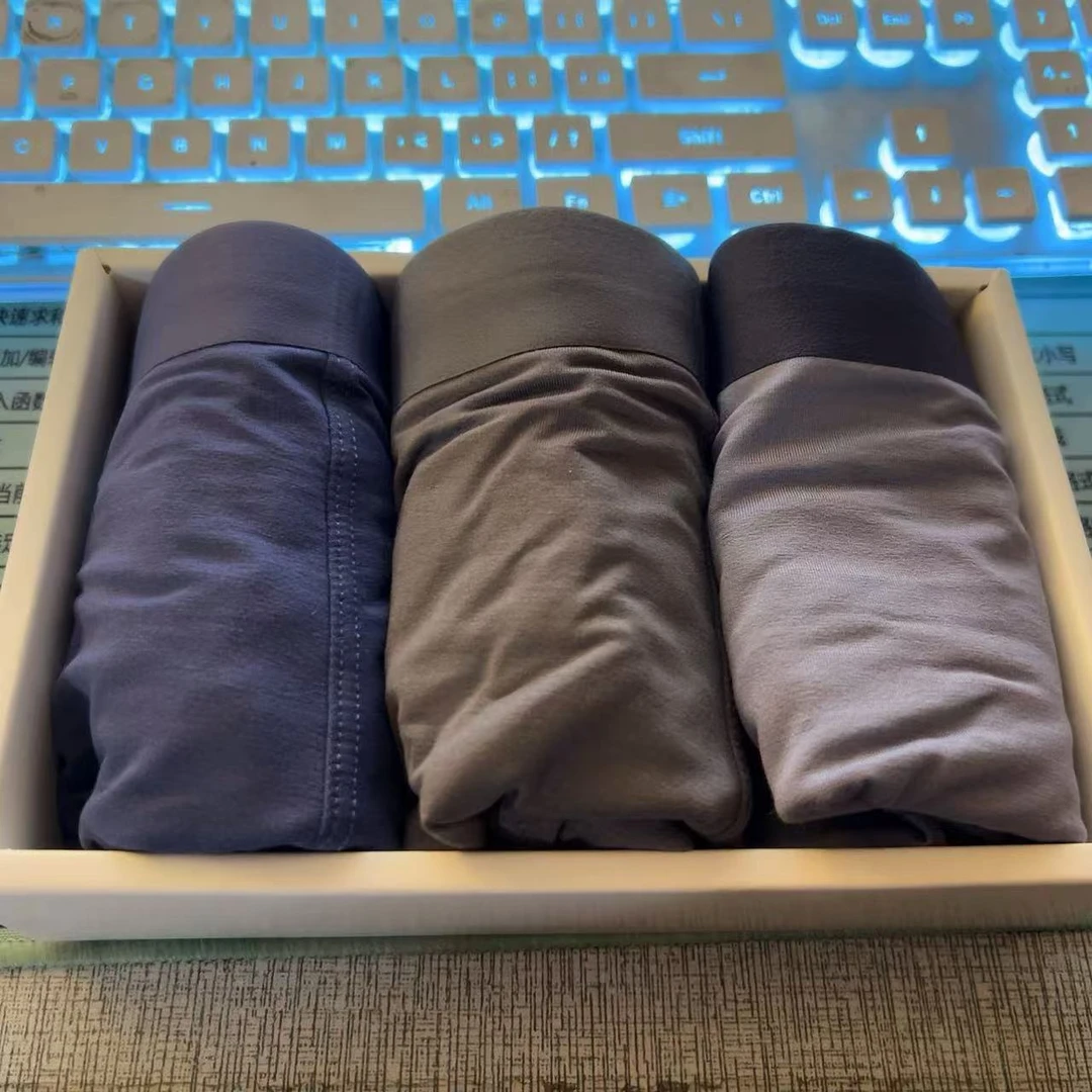 GG757 6977男款内穿短裤 3条装 颜色随机