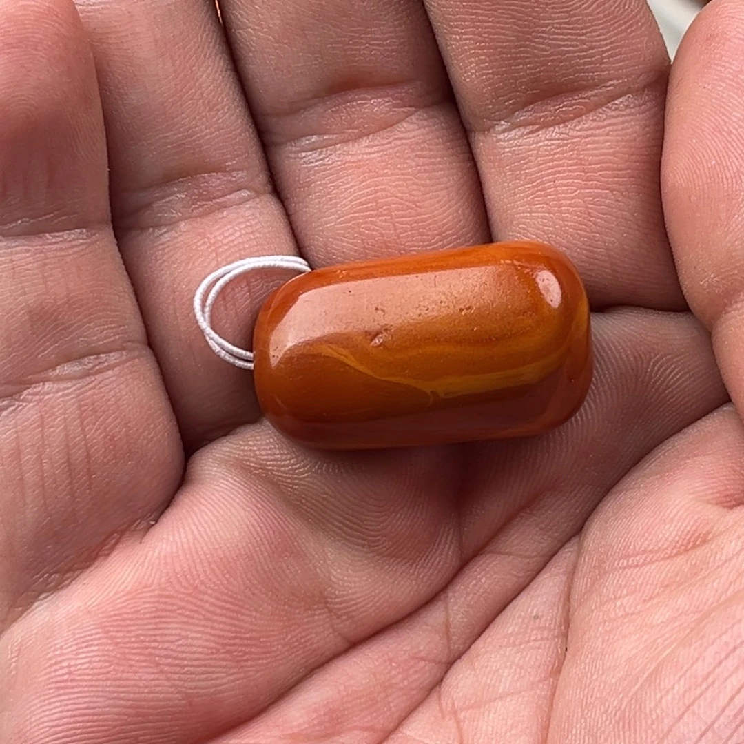 艾***饭未镶嵌颈饰蜜蜡老蜜蜡