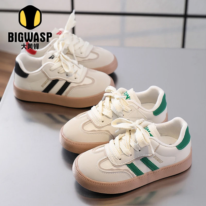 大黄蜂童鞋儿童休闲板鞋2025秋季新款男女童校园百搭德训鞋宝宝鞋