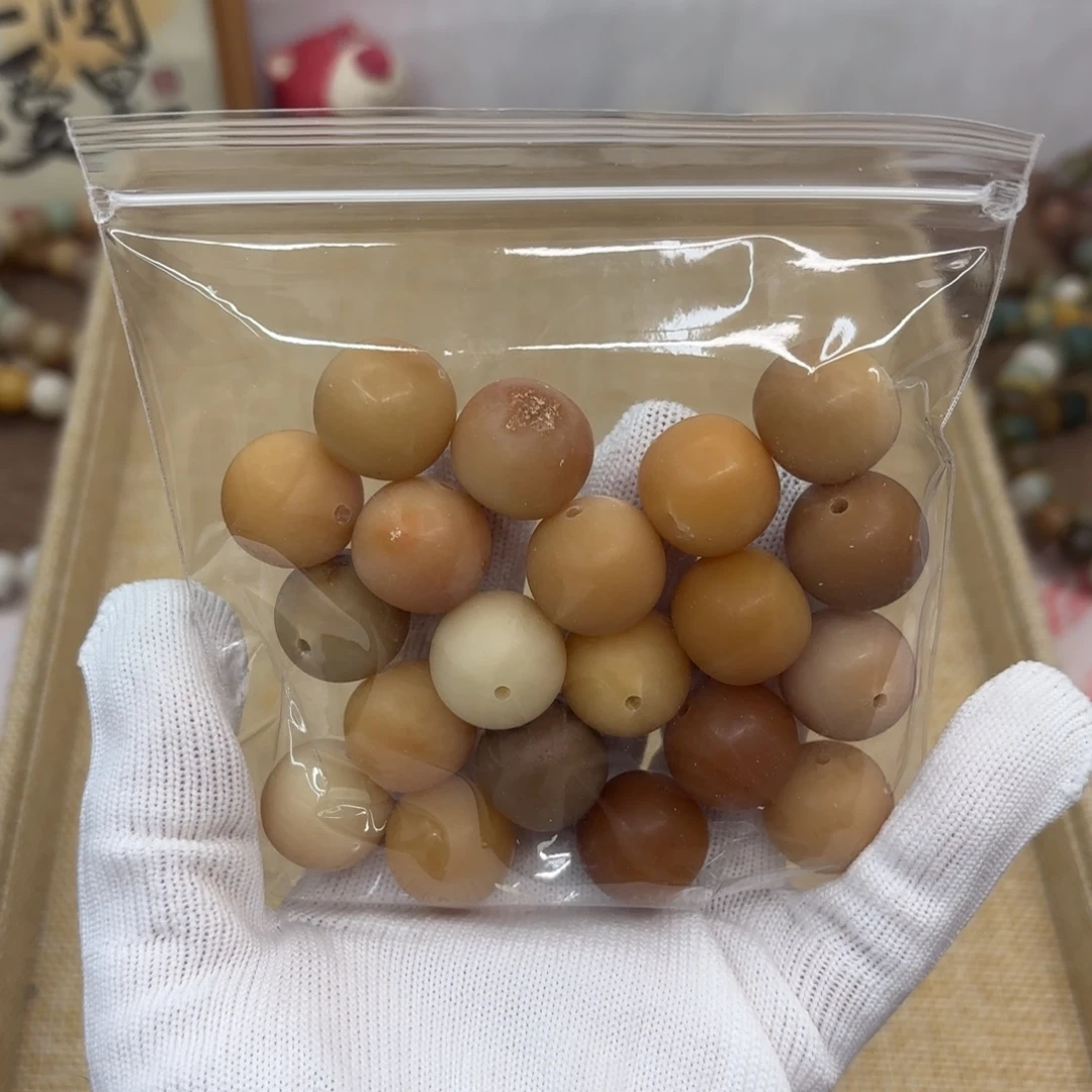 菩提根/象牙果吊坠干磨大瑕疵落地果胖苹果散珠20颗593