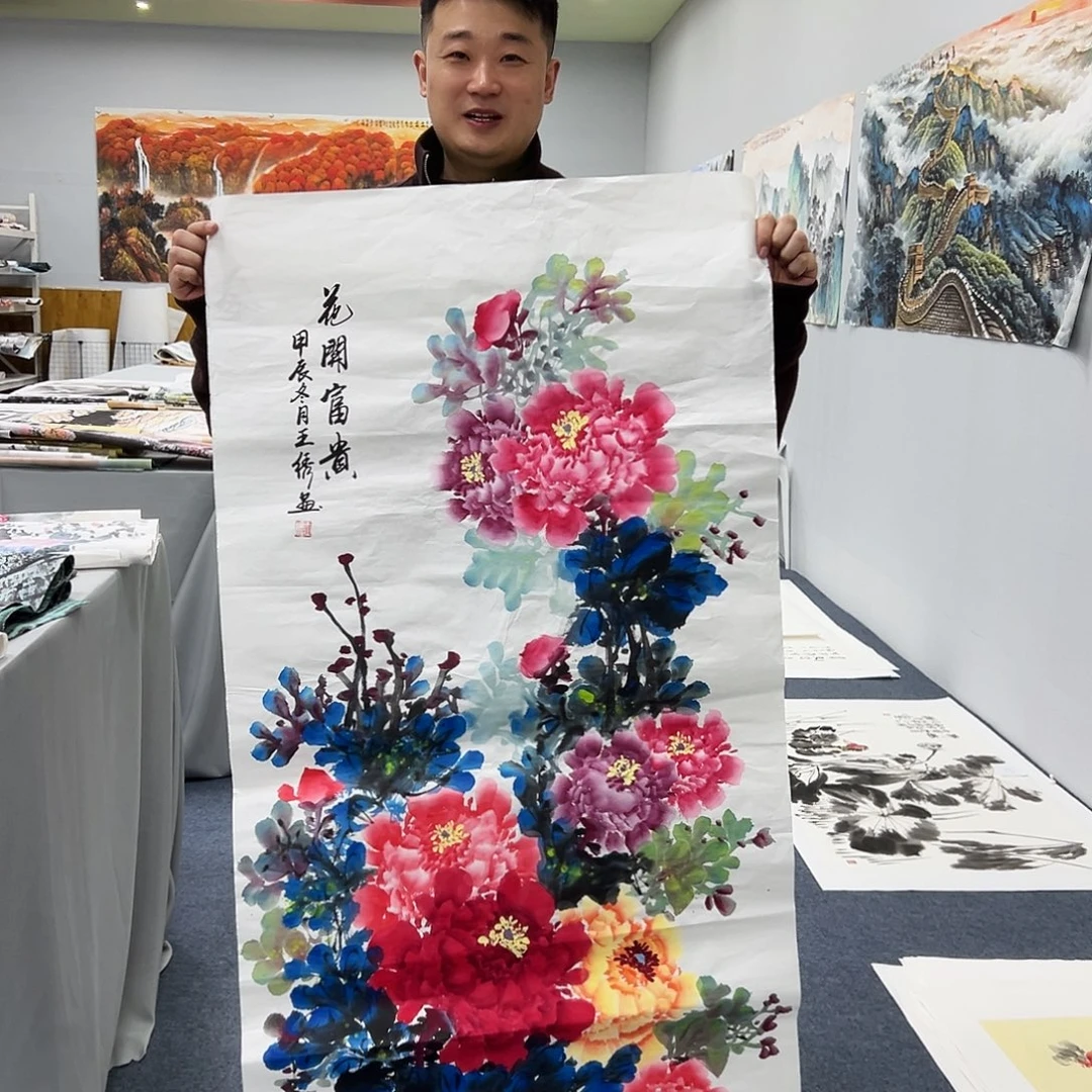 国画国画作品宣纸纯手绘