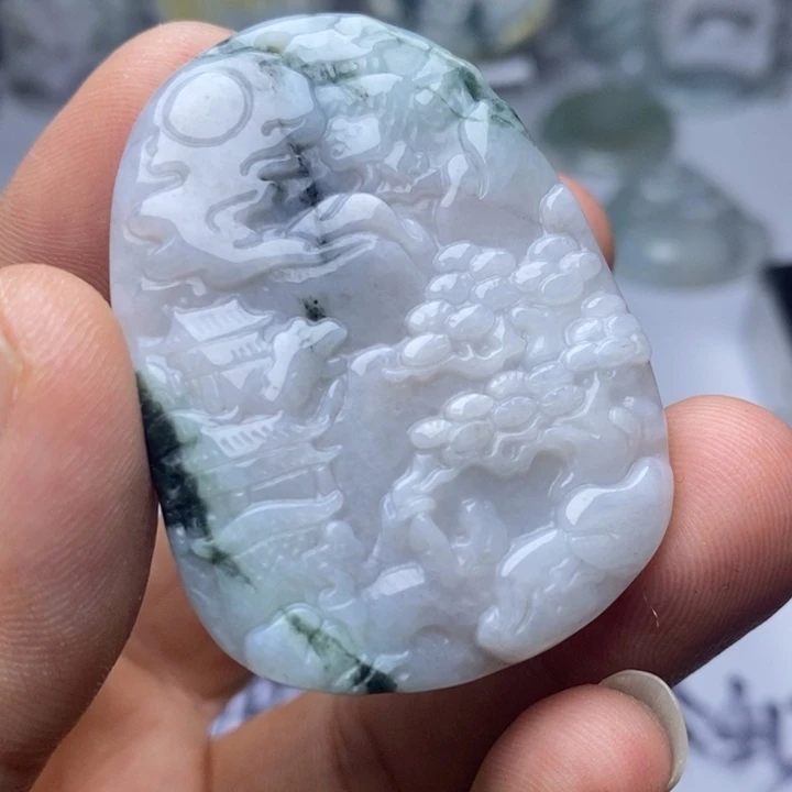 翡翠未镶嵌颈饰翡翠