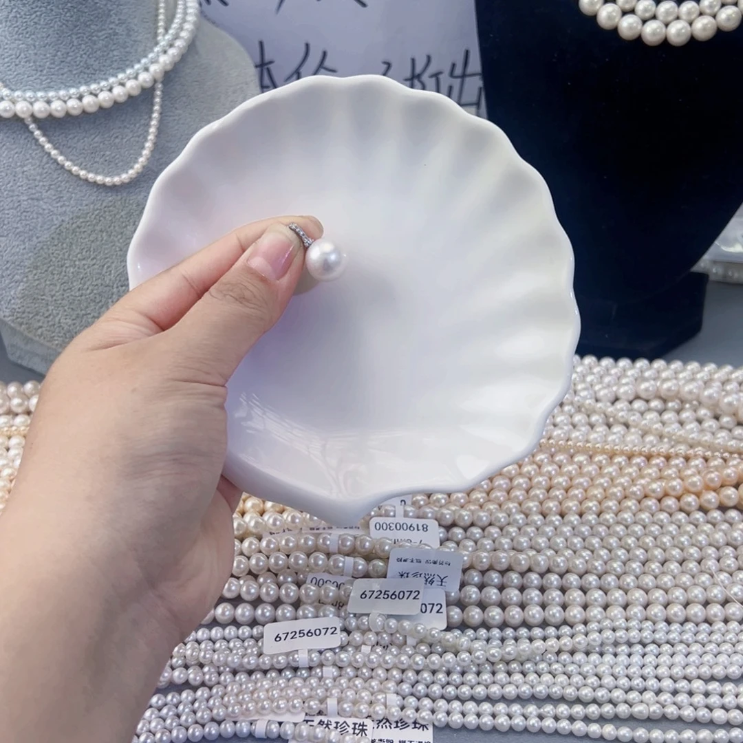 项链手串耳饰吊坠淡水珍珠银S925镶嵌