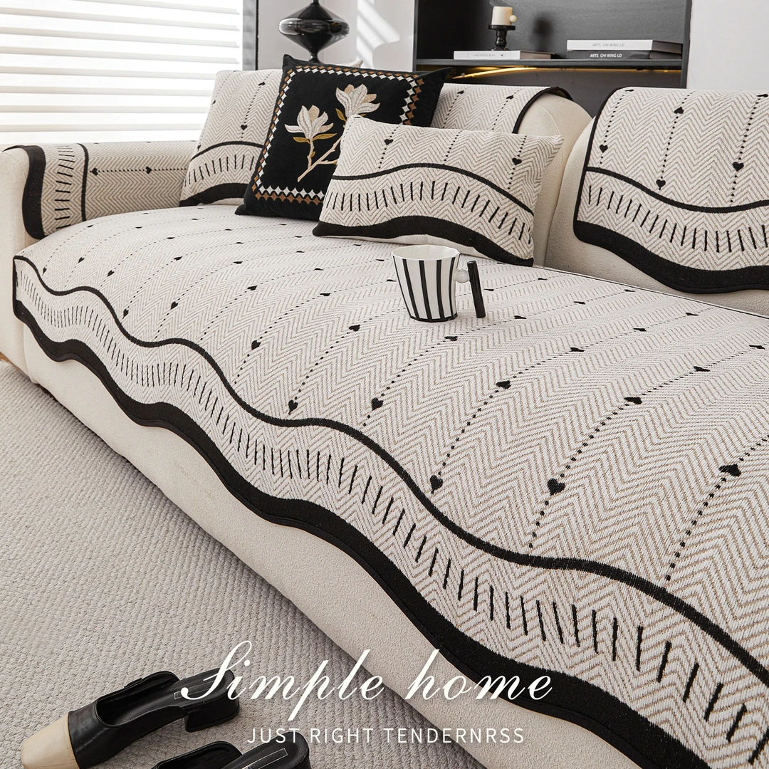 麦颜轻奢高级感异形沙发垫2025新款四季通用固定防滑直排沙发坐垫