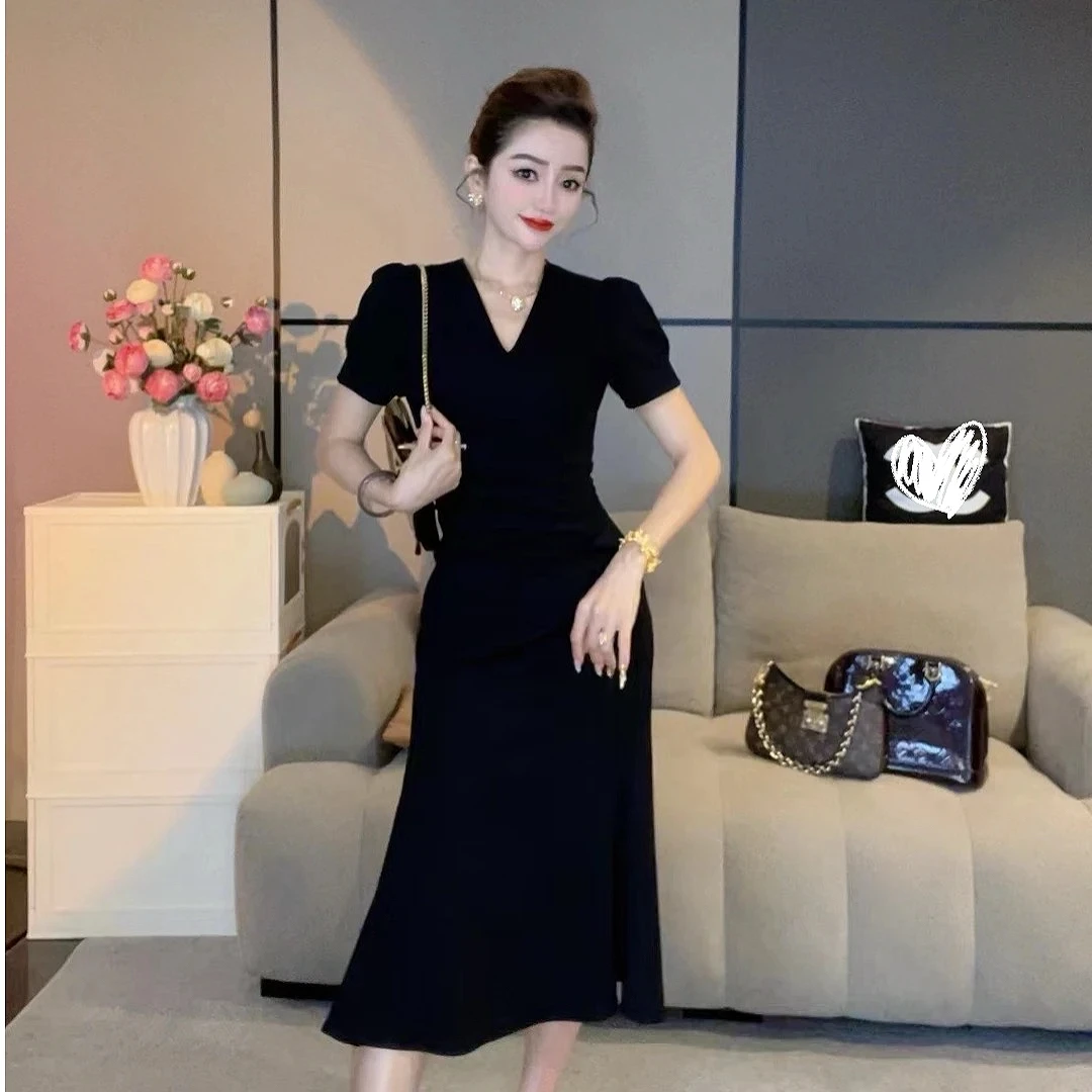 【丹丹严选】新款法式赫本风气质优雅收腰显瘦女装连衣裙-0717-3
