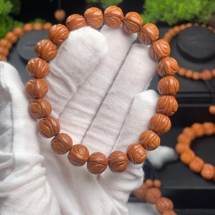 9***、木质类精品桃核单圈