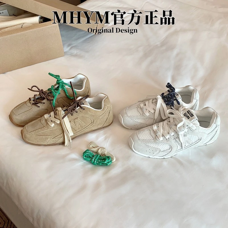 【MH官方】重磅联名款~复古休闲运动板鞋德训鞋女阿甘鞋
