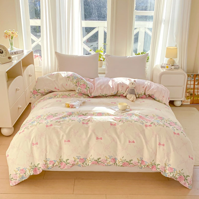 100%棉【不起球不掉色】单被套全棉斜纹春夏新品被套纯棉被罩